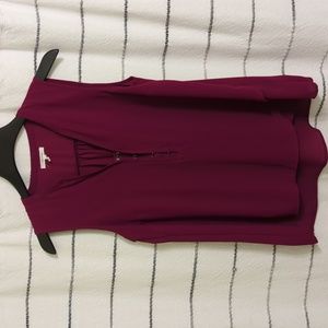 Sleeveless Purple Blouse